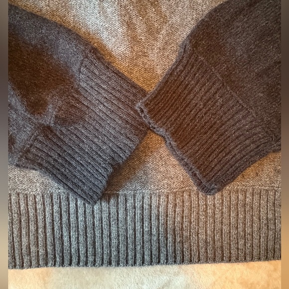 Banana Republic Luxury Blend Cashmere Angora Sweater Full Zip Gray Men’s XL - Picture 6 of 11